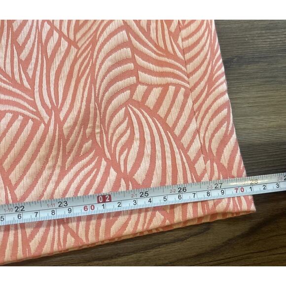 NWT Calvin Klein Women’s Plus 24W Pencil‎ Skirt Peach Fan Embroidered Design - Picture 7 of 15